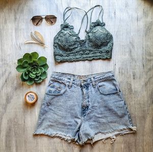 High waisted Jean shorts